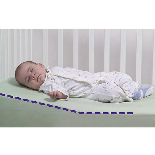 12 Degree Wedge Infant Pillow for Better Sleep Books and Gifts 4 You for Reflux and Colic Washable Cover Crib Wedge 